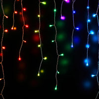 Spectrum 7m Remote Control Icicle Lights with White Cable