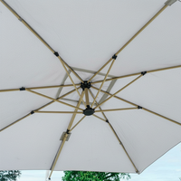 Taupe 3m Deluxe Cantilever Parasol