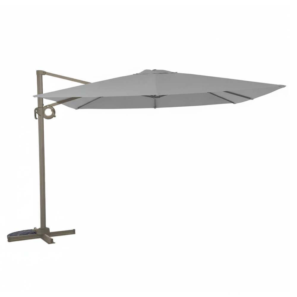 Taupe 3m Deluxe Cantilever Parasol