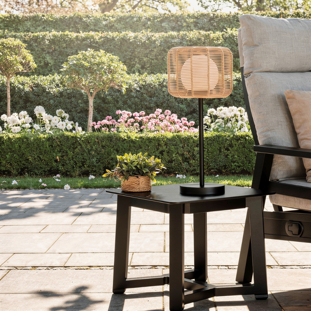 TOSCANA SESAME RATTAN TABLE LAMP