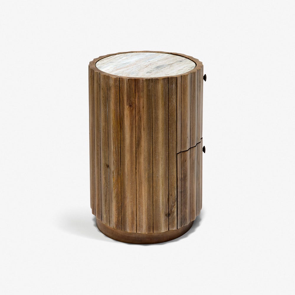 TREVISO BEDSIDE TABLE - NATURAL