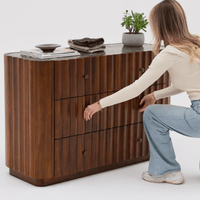 TREVISO CHEST OF DRAWERS - BROWN
