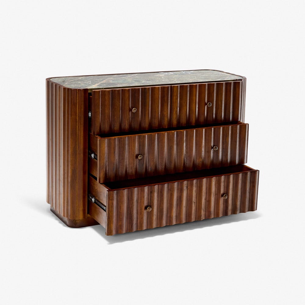 TREVISO CHEST OF DRAWERS - BROWN
