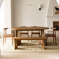 UMI SOLID OAK DINING TABLE