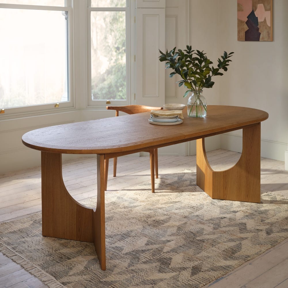 UMI SOLID OAK DINING TABLE