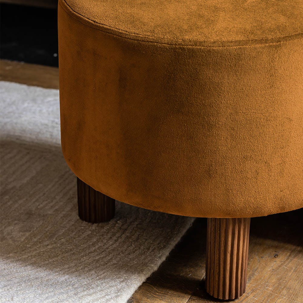 WESLEY OCCASIONAL CHAIR IN MUSTARD VELVET