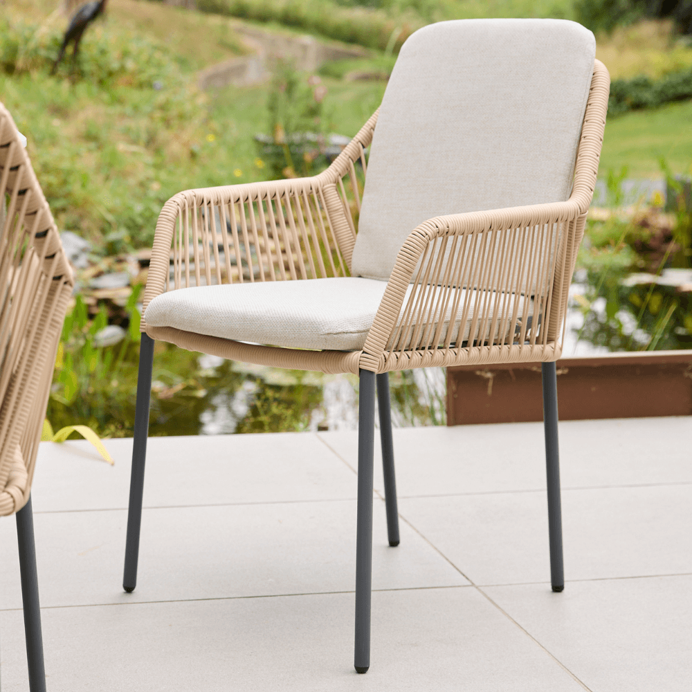 OLIVIA WHEAT 6 SEAT RECTANGULAR DINING SET