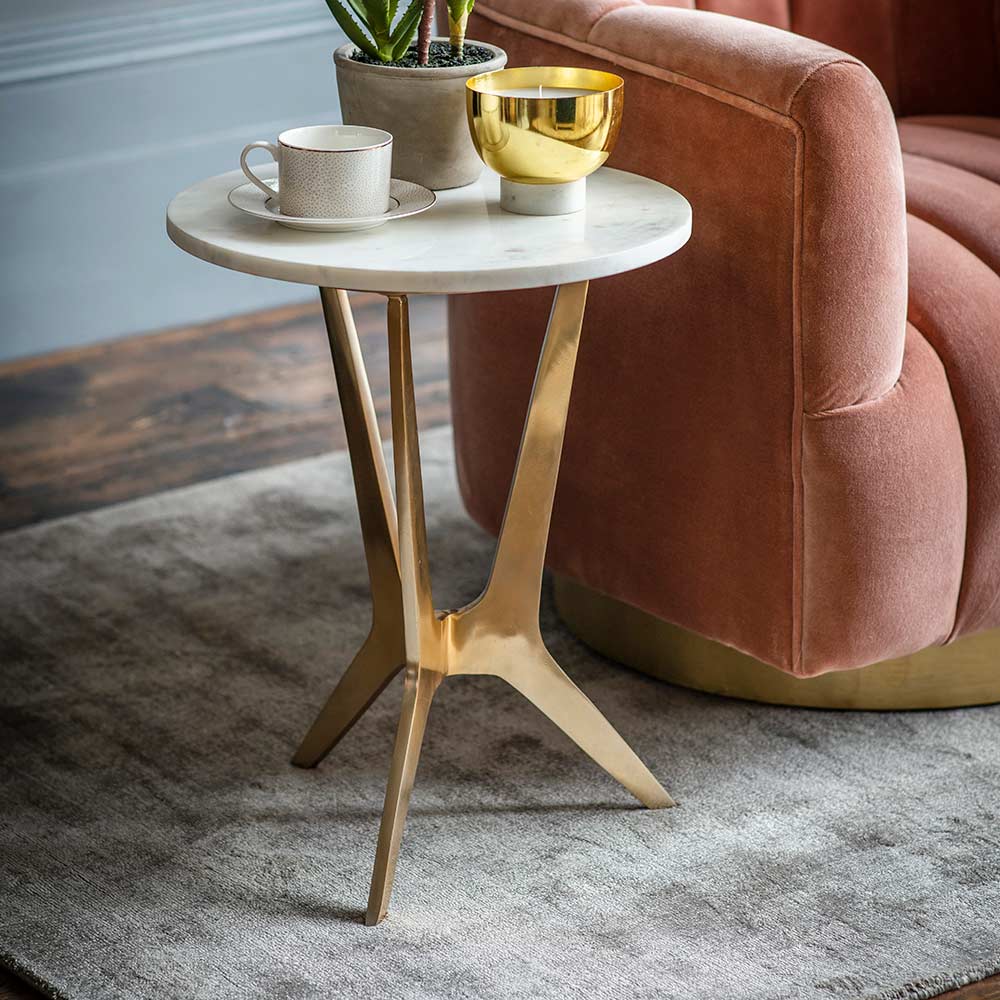 Arcadia Marble Side Table
