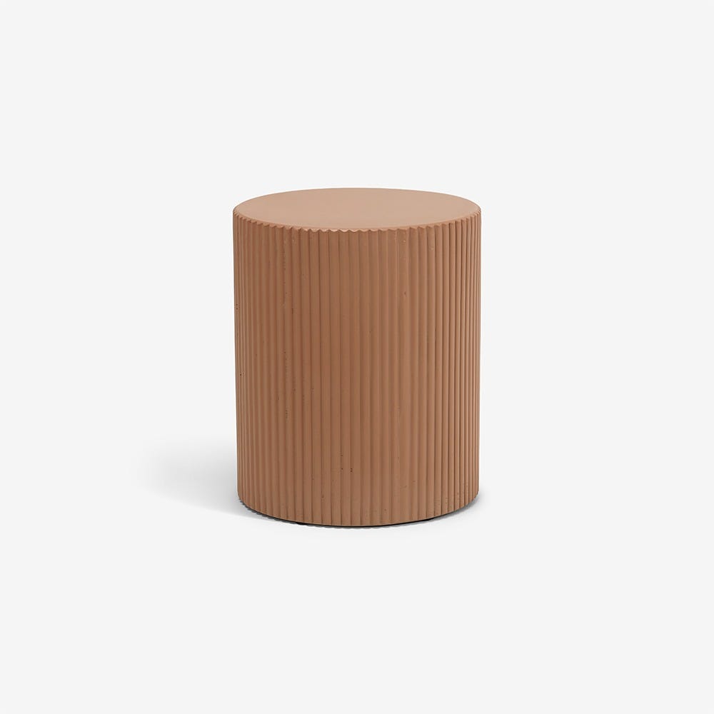 Maru Stool / Side Table - Clay Finish