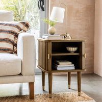 BYRON SIDE TABLE- MUTED OAK FINISH