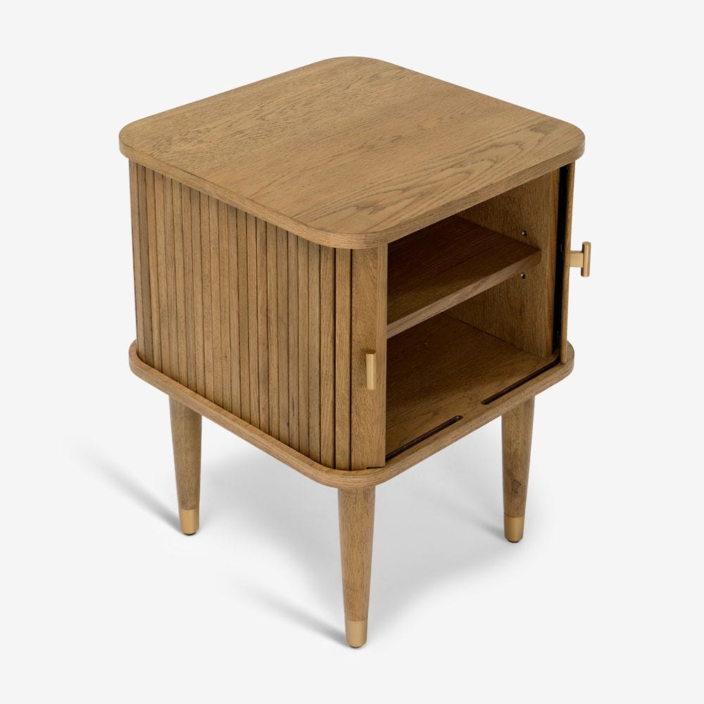 BYRON SIDE TABLE- MUTED OAK FINISH