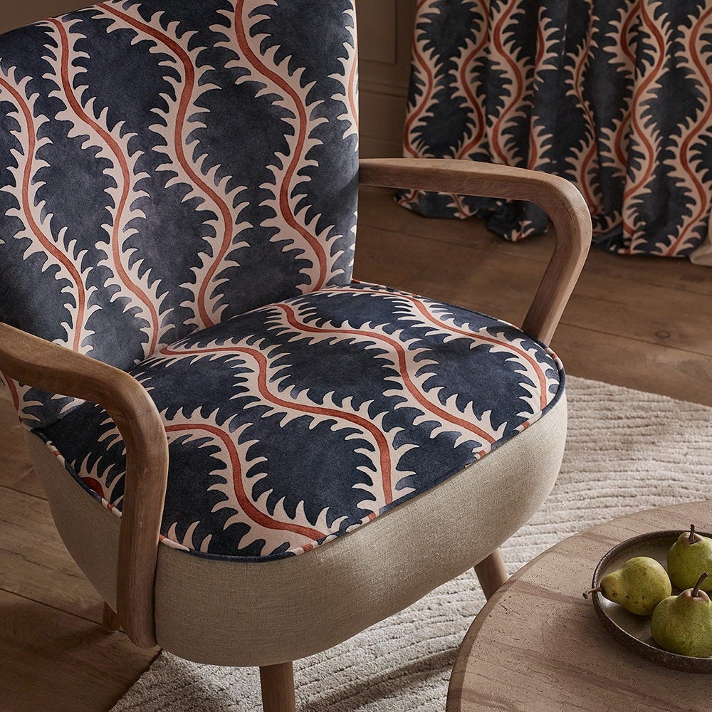 CALVIN ARMCHAIR IN LINWOOD FABRIC