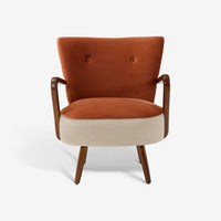 Calvin Armchair in Rust Velvet