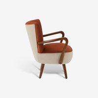 Calvin Armchair in Rust Velvet