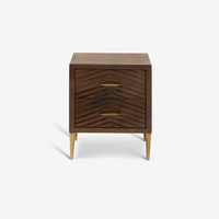 FANDANGO BEDSIDE DRAWERS - DARK STAIN