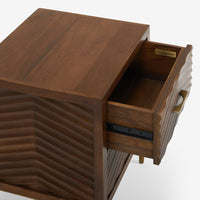 FANDANGO BEDSIDE DRAWERS - DARK STAIN