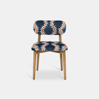 LAYLA OAK DINING CHAIR IN LINWOOD FABRIC