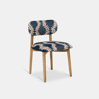 LAYLA OAK DINING CHAIR IN LINWOOD FABRIC