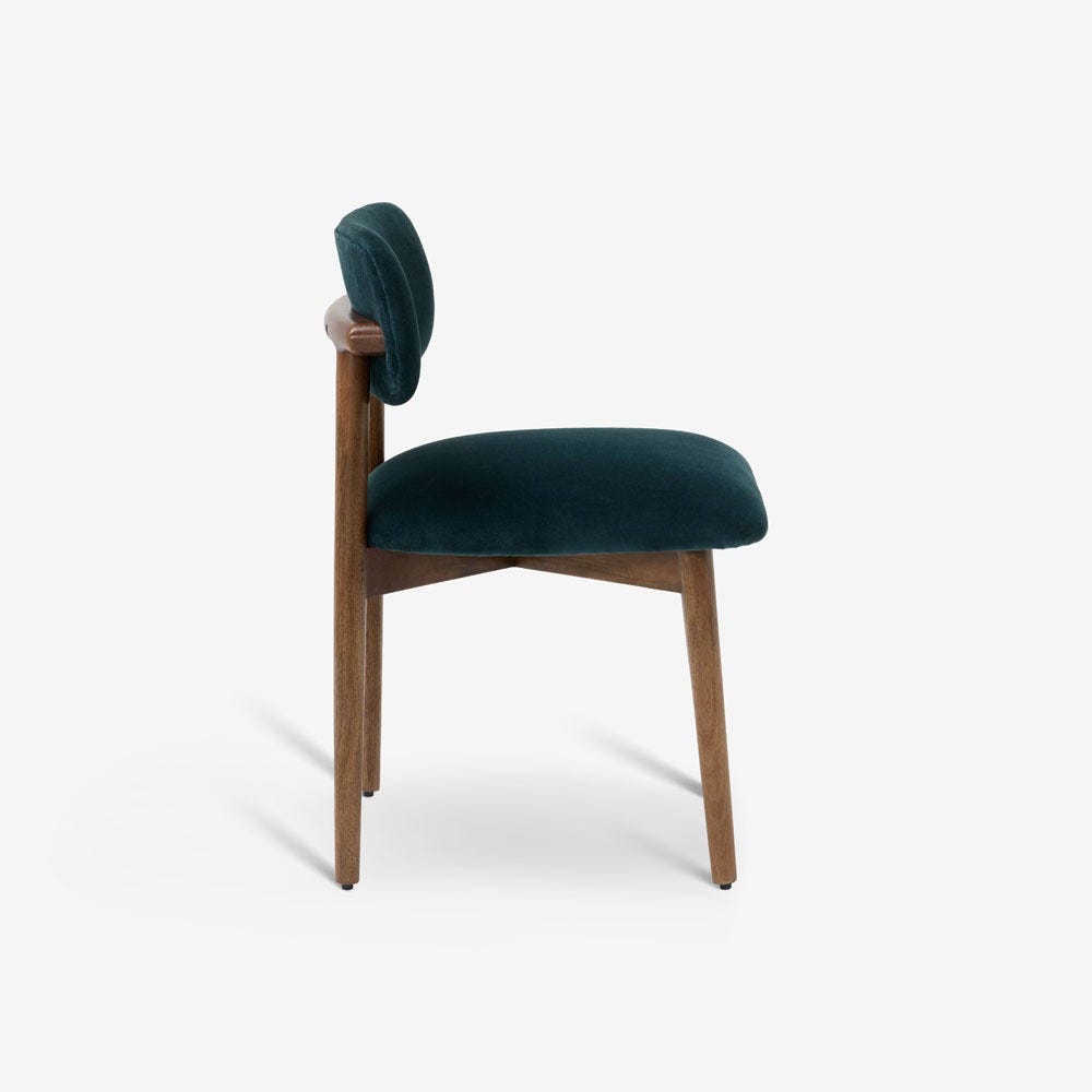 LAYLA DINING CHAIR - PETROL BLUE VELVET
