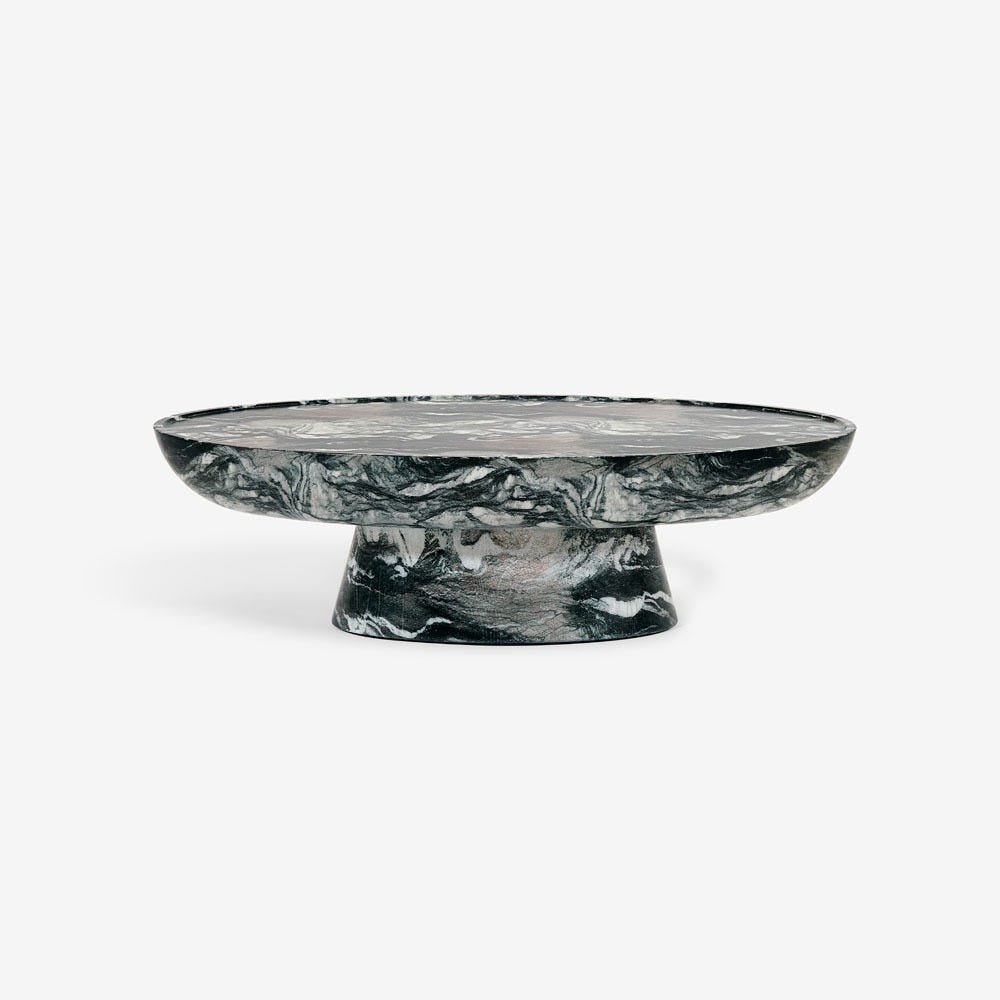 LUCY COFFEE TABLE IN GREEN MARBLE EFFECT