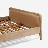MABEL KINGSIZE BED IN NUDE VELVET
