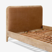 MABEL KINGSIZE BED IN NUDE VELVET