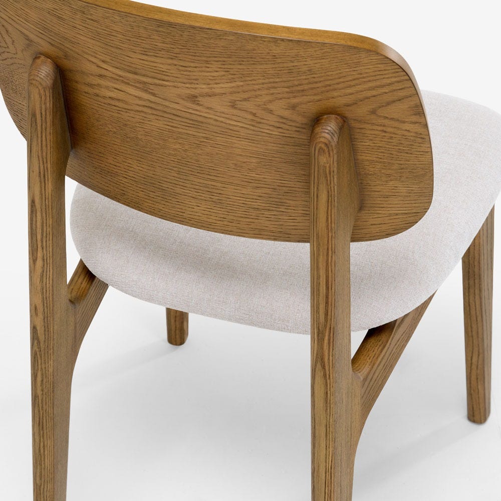 MURRAY DINING CHAIR PAIR- MUTED OAK STAIN