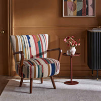 TRUDY HIGH GLOSS SIDE TABLE IN COCOA BROWN