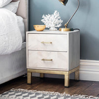 Chevron Bedside Drawers 