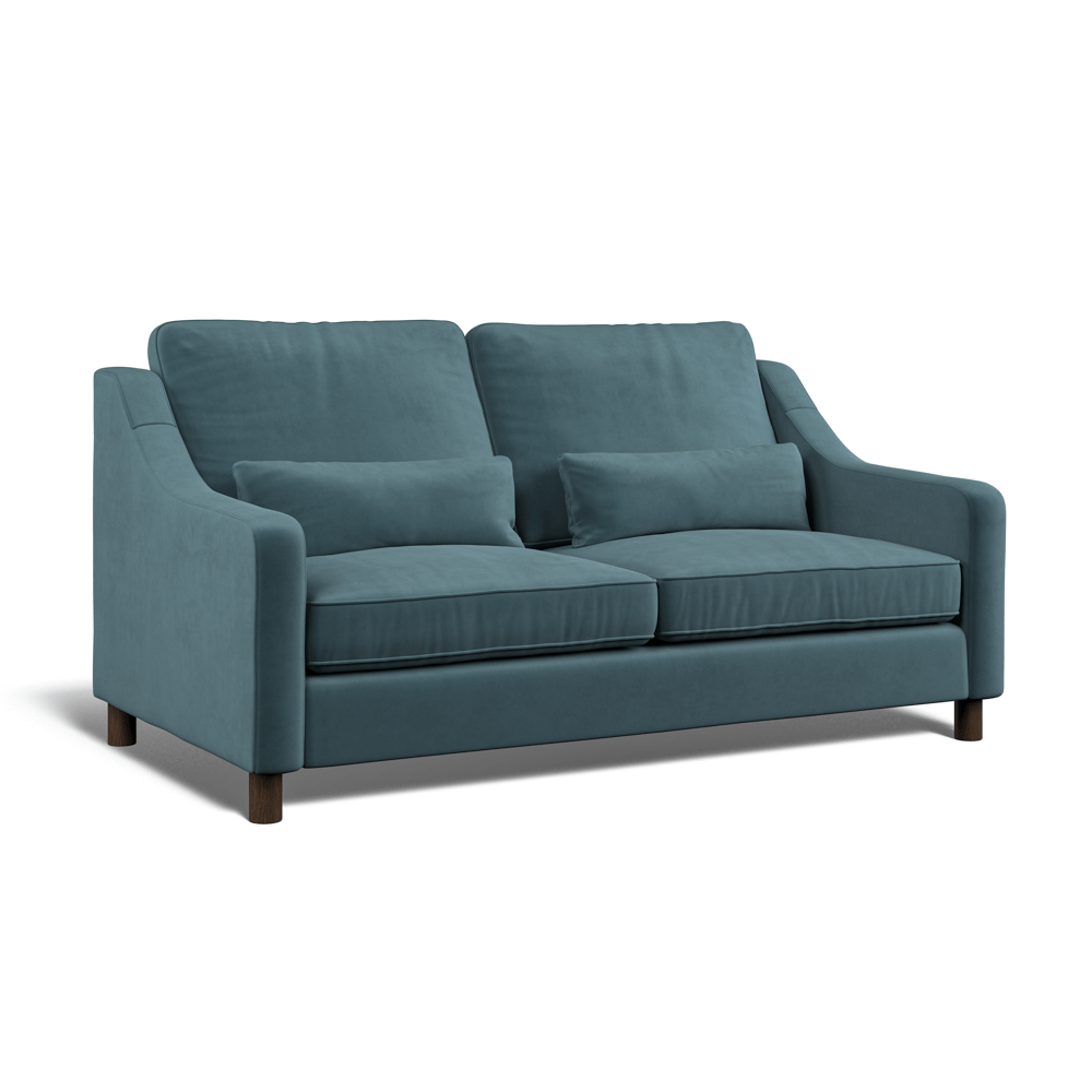 Hampton 3-Seat Sofa In Airforce Easy Care Velvet