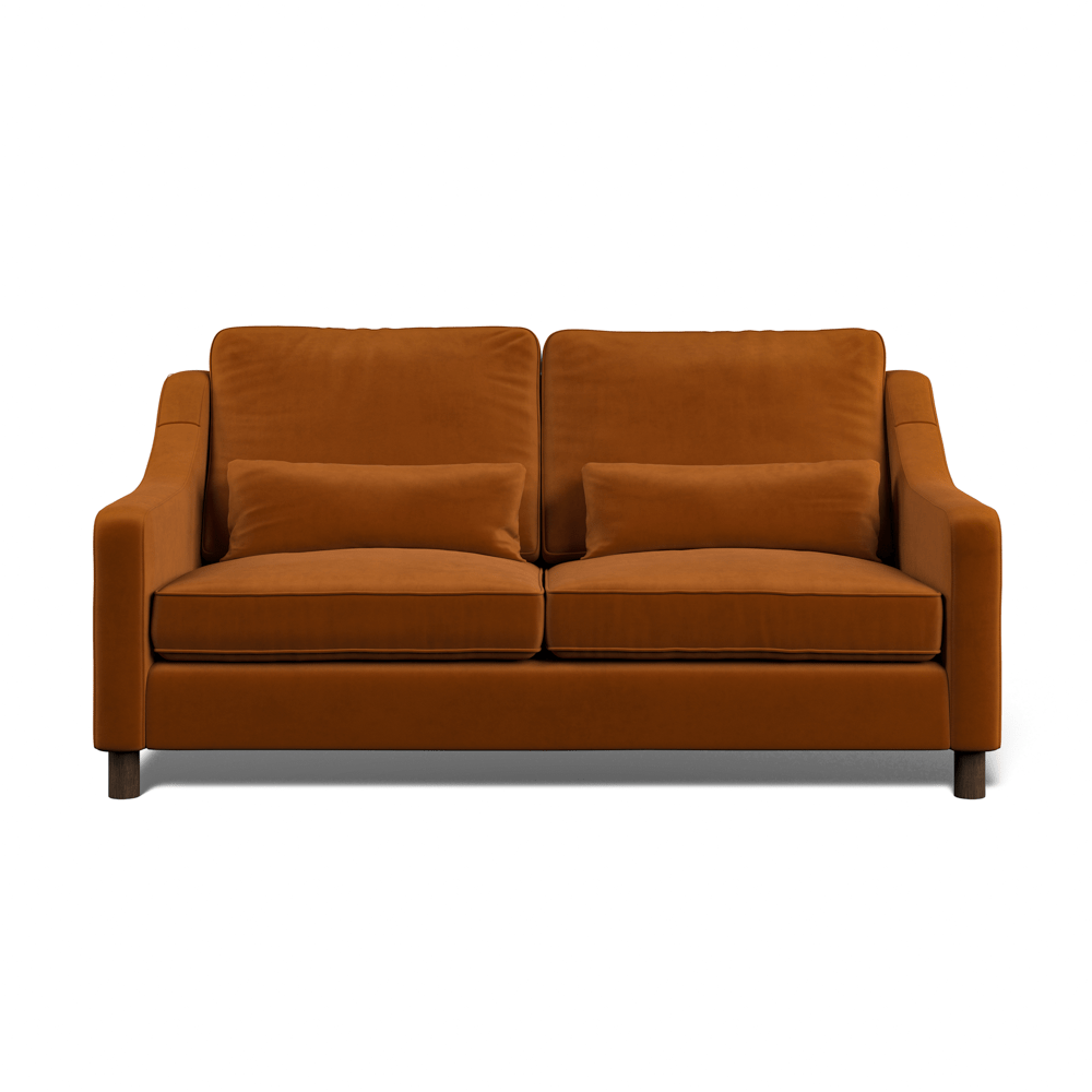 Hampton 3-Seat Sofa In Burnt Easy Care Velvet
