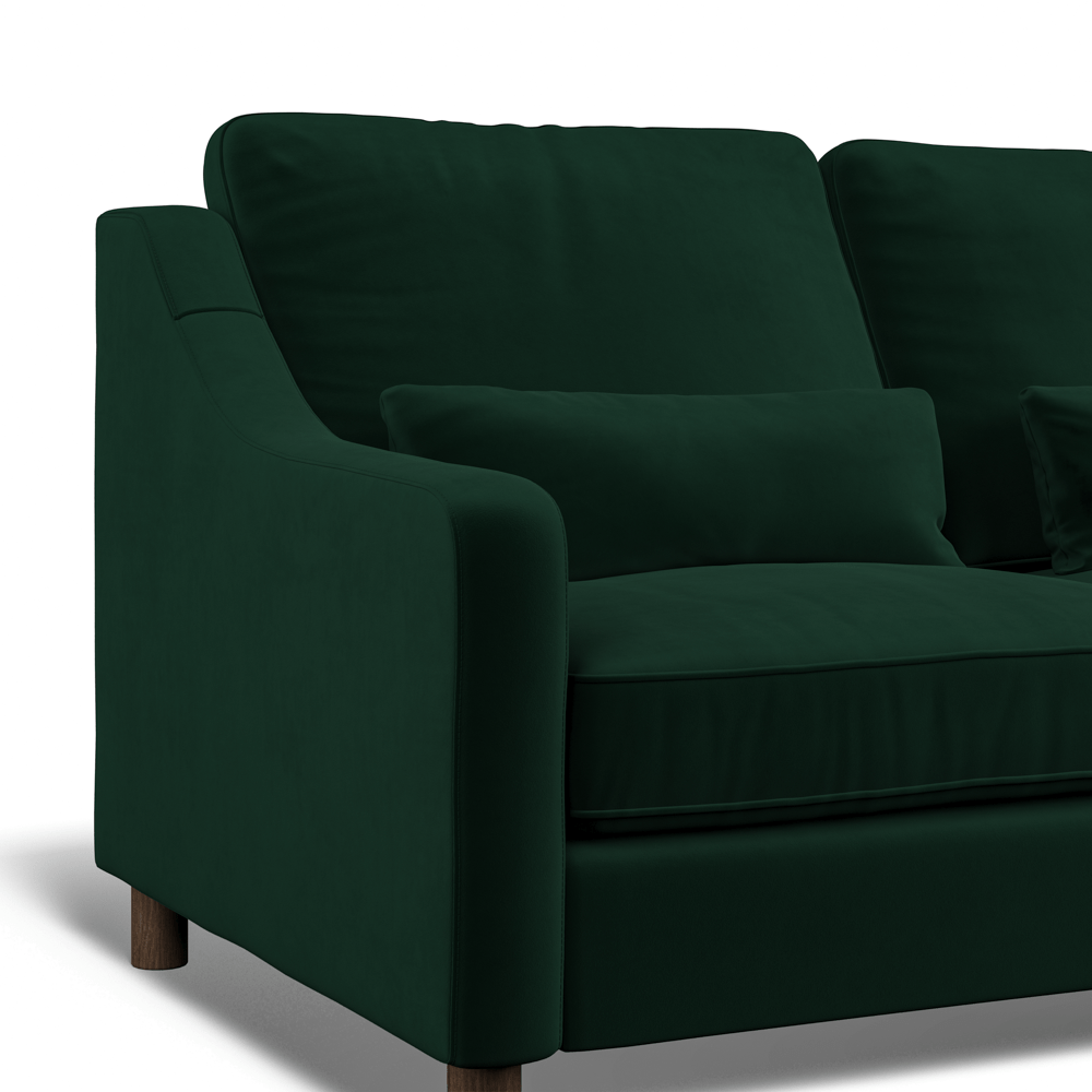 Hampton 3-Seat Sofa In Hunter Easy Care Velvet