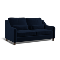 Hampton 3-Seat Sofa In Indigo Easy Care Velvet