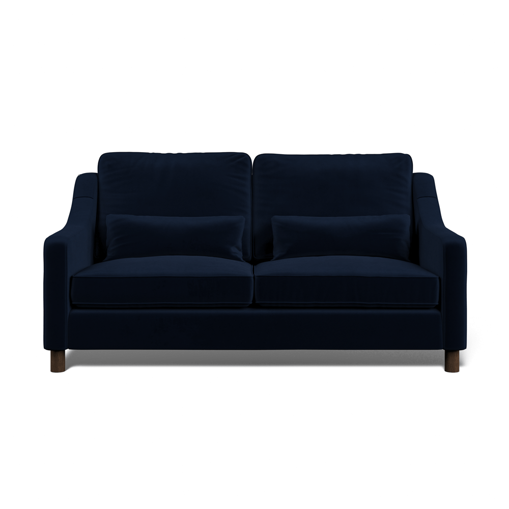 Hampton 3-Seat Sofa In Indigo Easy Care Velvet
