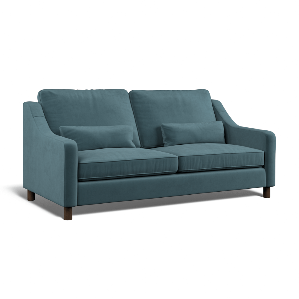 Hampton 4-Seat Sofa In Airforce Easy Care Velvet