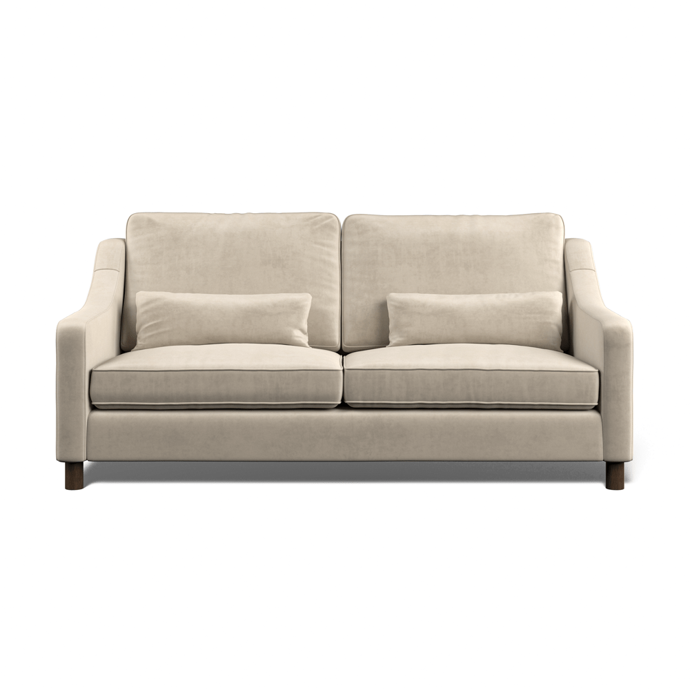 Hampton 4-Seat Sofa In Bone Easy Care Velvet