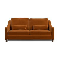 Hampton 4-Seat Sofa In Burnt Easy Care Velvet