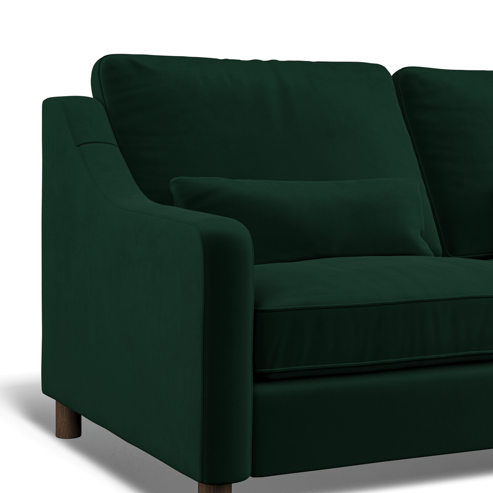 Hampton 4-Seat Sofa In Hunter Easy Care Velvet