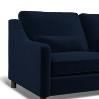 Hampton 4-Seat Sofa In Indigo Easy Care Velvet