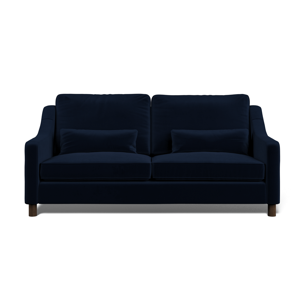 Hampton 4-Seat Sofa In Indigo Easy Care Velvet