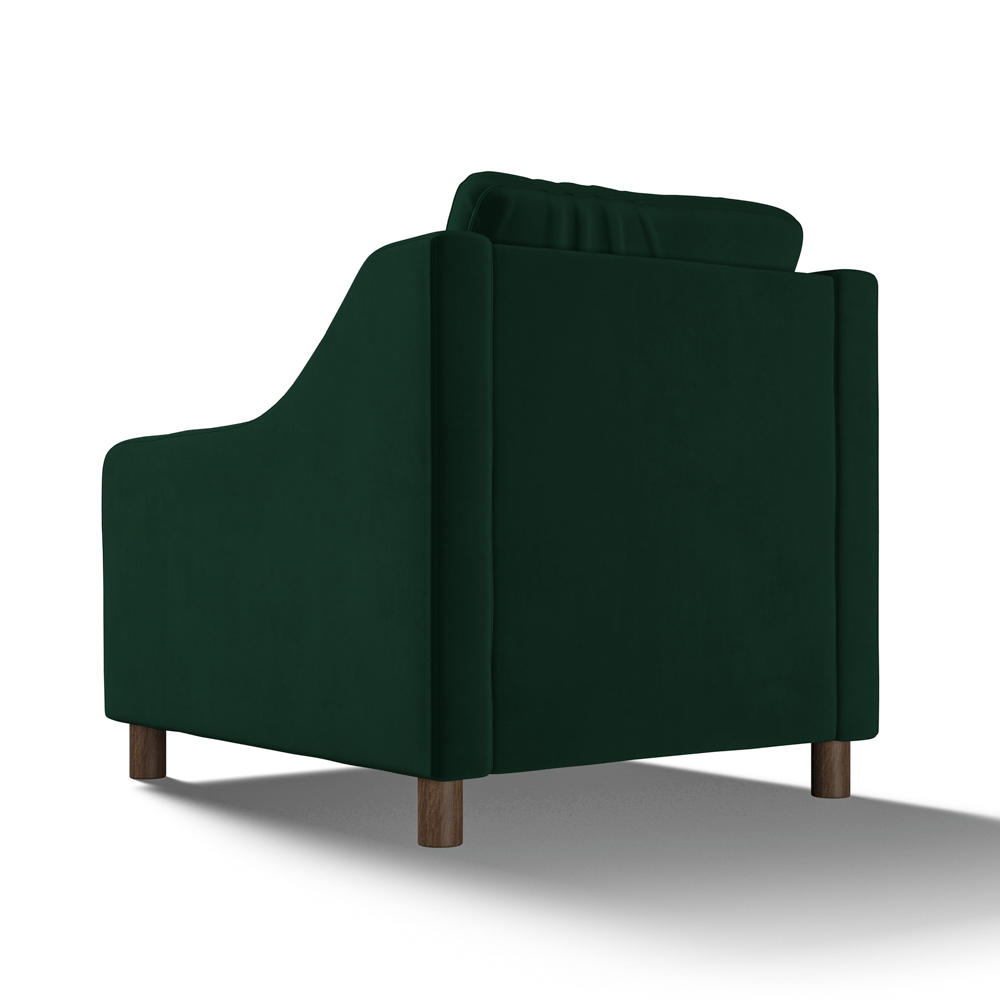 Hampton Armchair In Hunter Eco Velvet