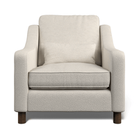 Hampton Armchair In Ivory Boucle