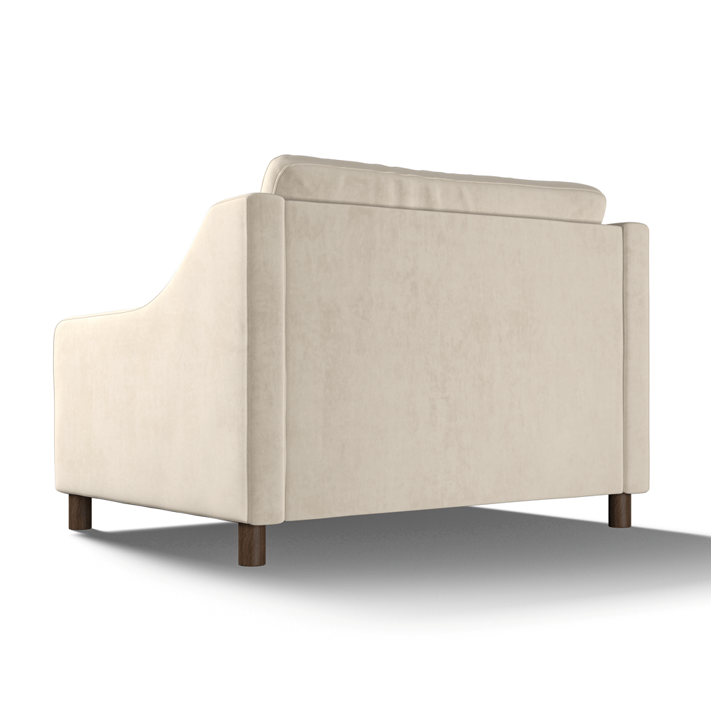 Hampton Loveseat In Bone Easy Care Velvet