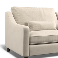 Hampton Loveseat In Bone Easy Care Velvet