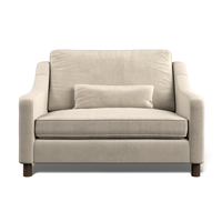 Hampton Loveseat In Bone Easy Care Velvet