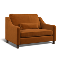 Hampton Loveseat In Burnt Easy Care Velvet