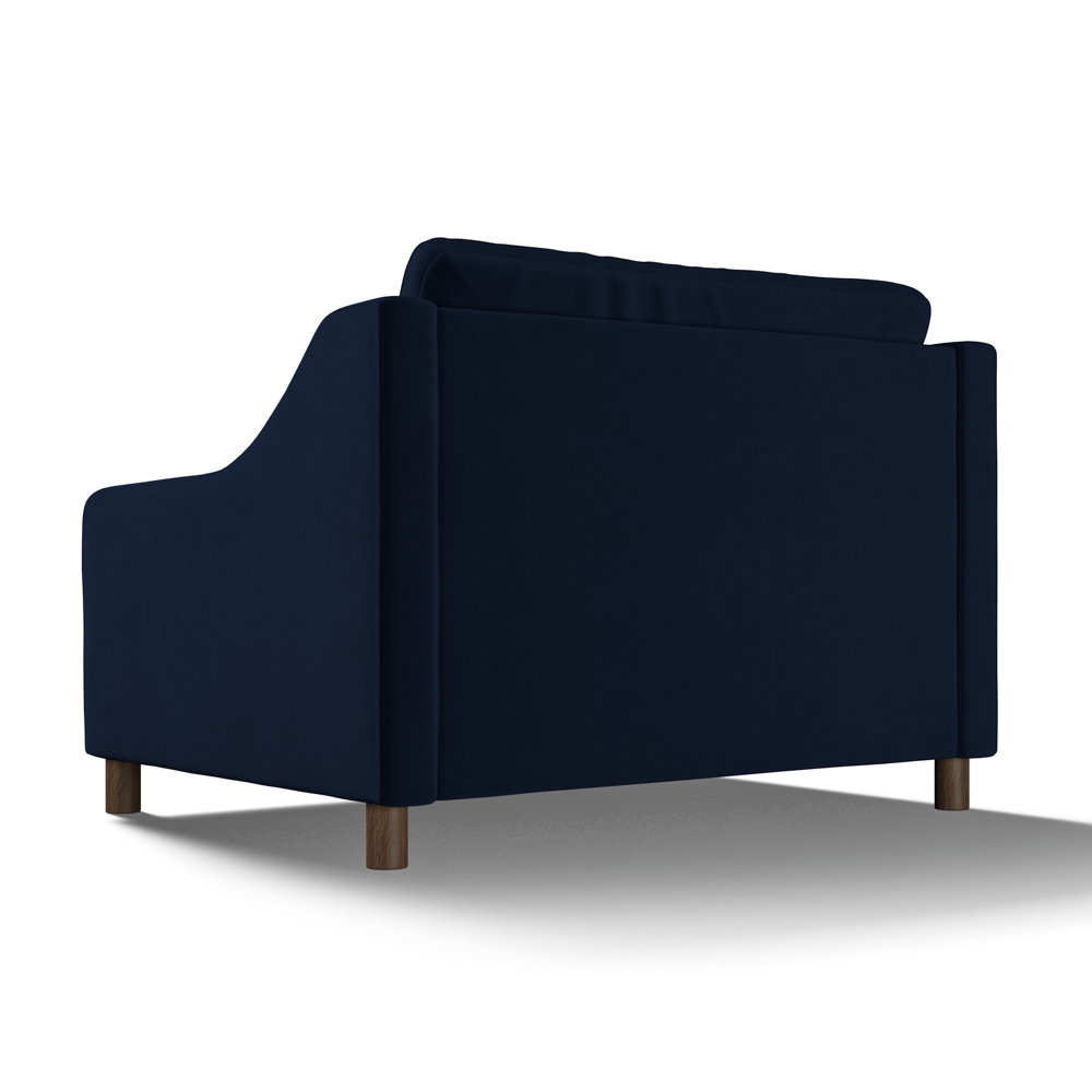 Hampton Loveseat In Indigo Easy Care Velvet