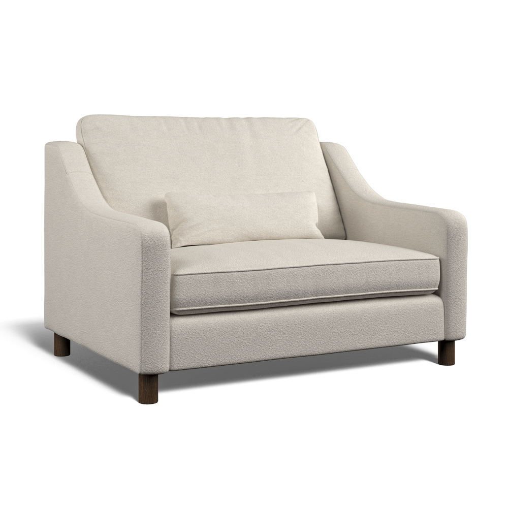 Hampton Loveseat In Ivory Boucle
