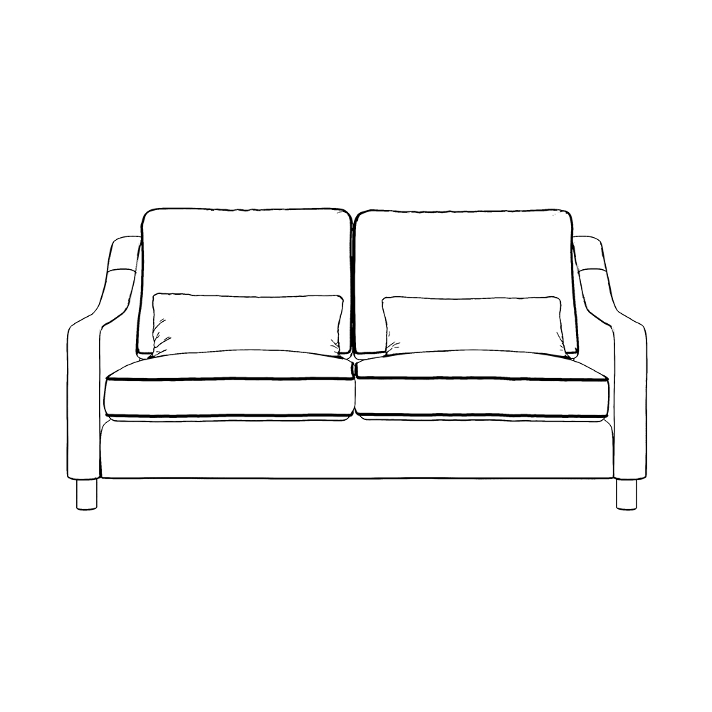 Hampton 3-Seat Sofa In Ivory Boucle