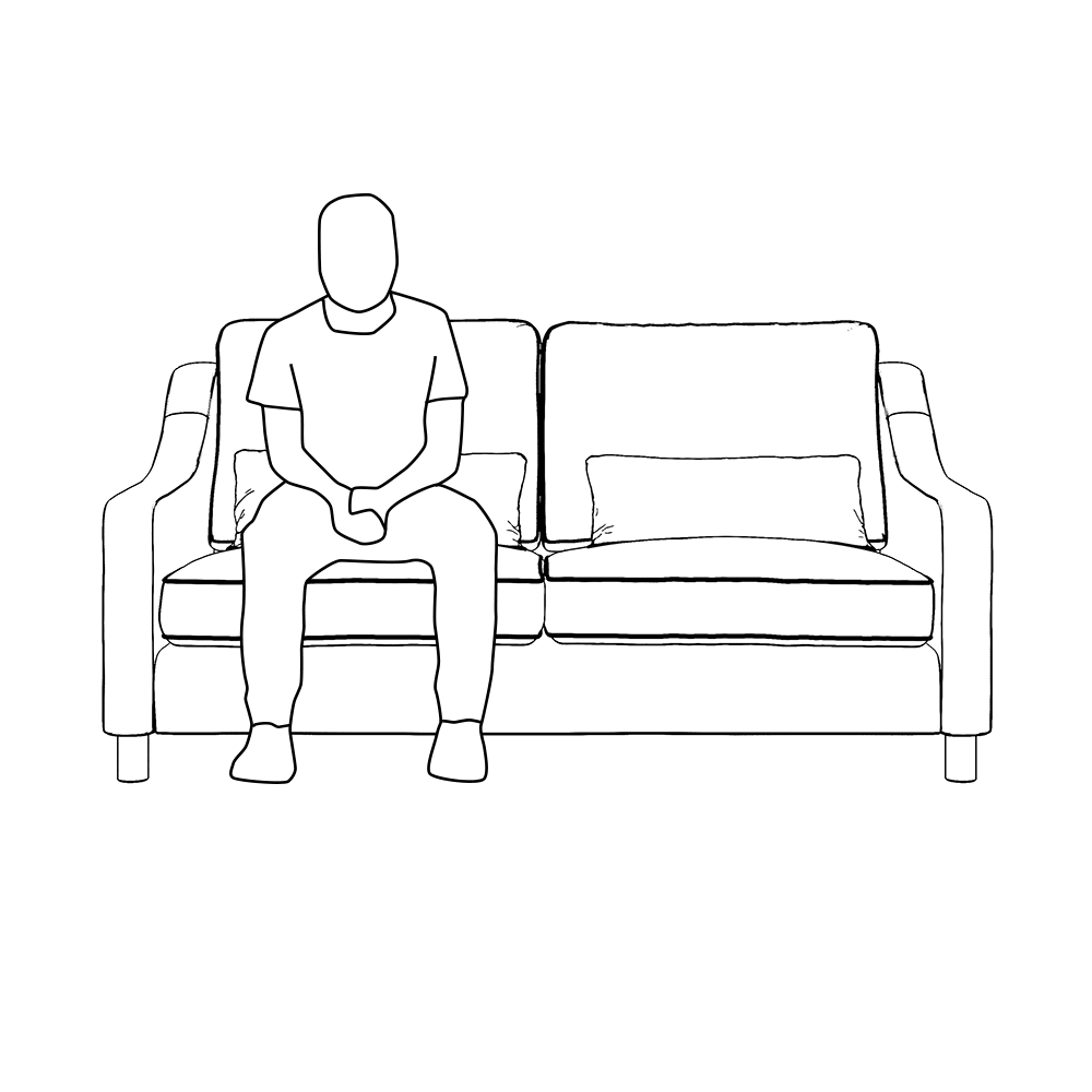 Hampton 3-Seat Sofa In Burnt Easy Care Velvet
